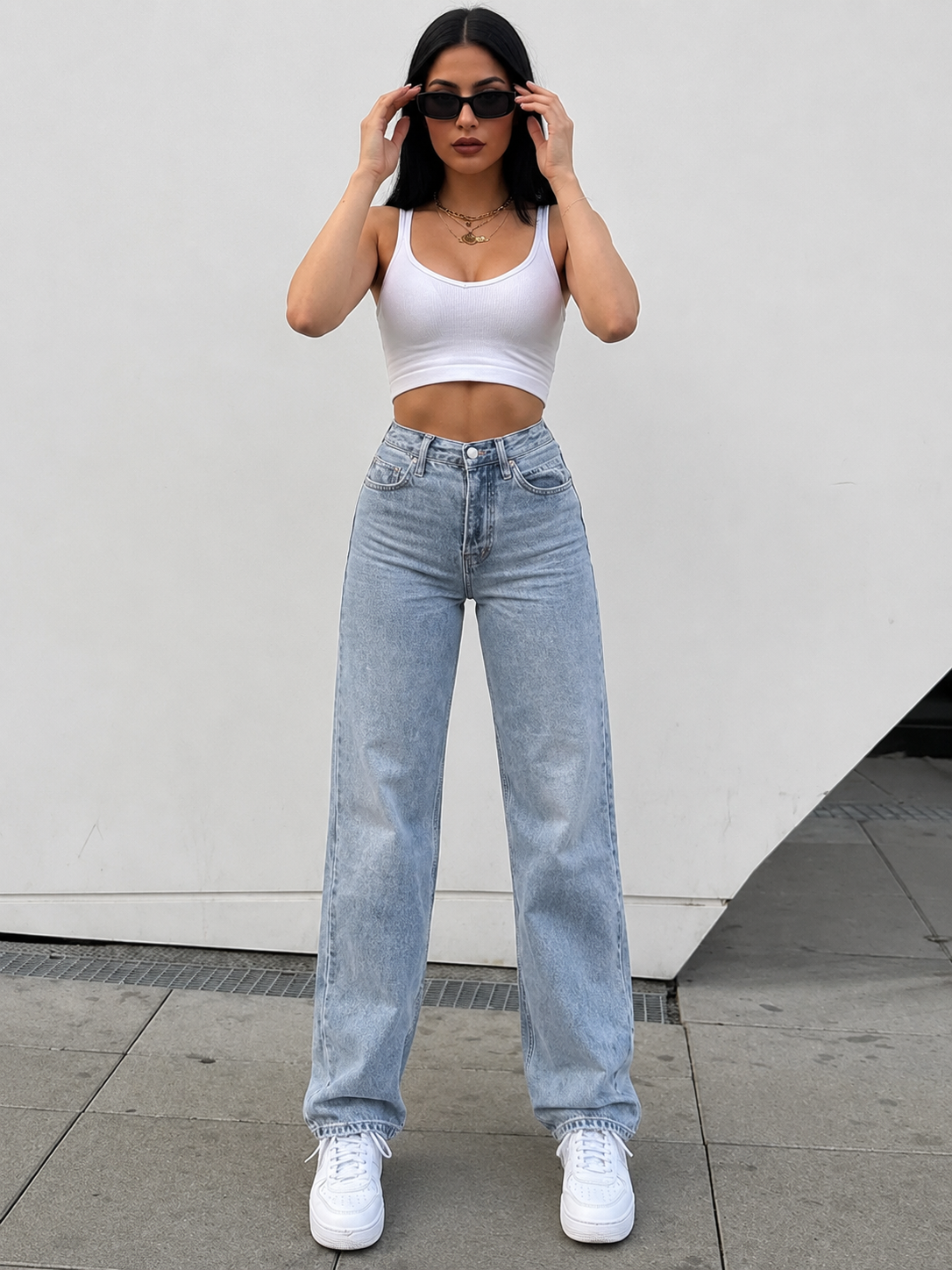 ELYSIA | Jeans rectos de tiro alto