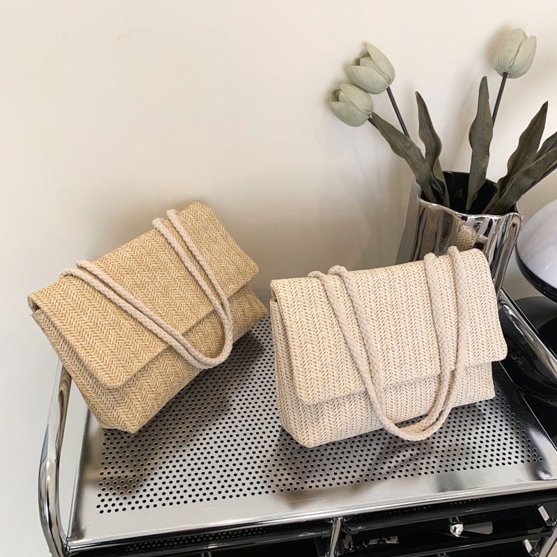 Bolso Bandolera Tejido Simple para Mujer
