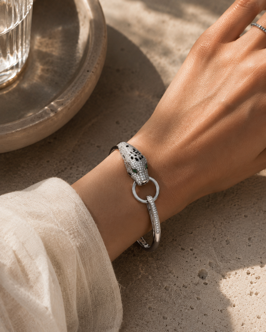 SELENE | Pulsera pantera premium