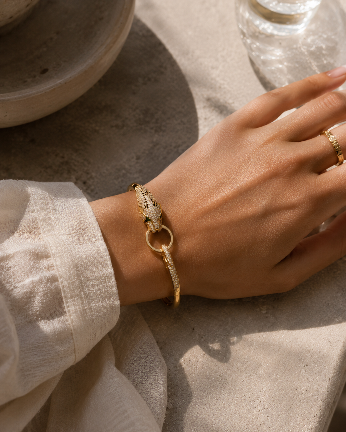SELENE | Pulsera pantera premium
