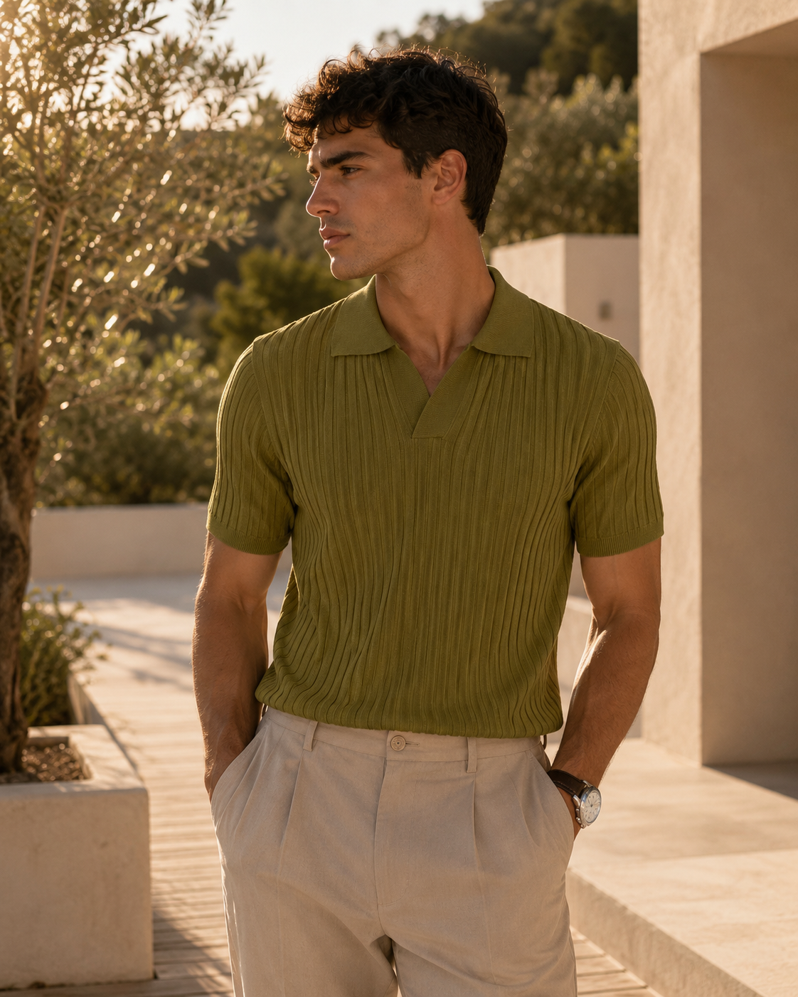 ELIO | Polo acanalado premium