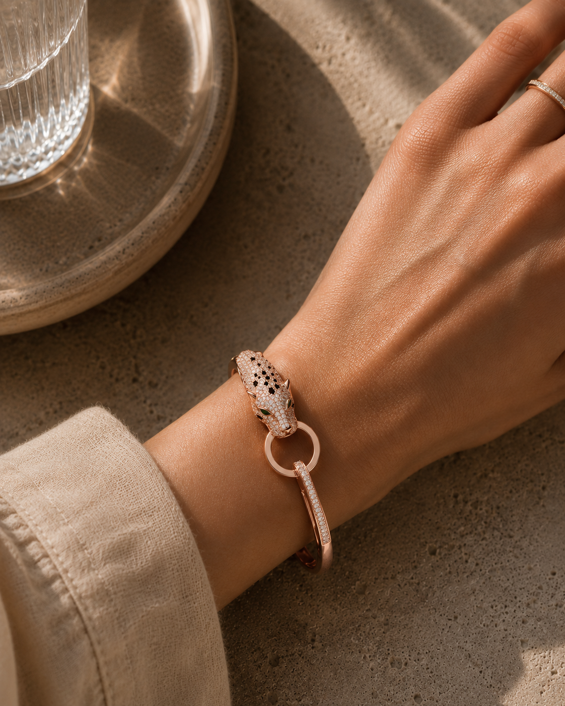 SELENE | Pulsera pantera premium